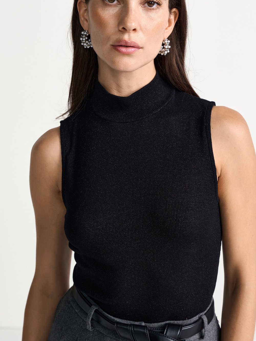 Rich & Royal Jersey-Top Damen schwarz, XS