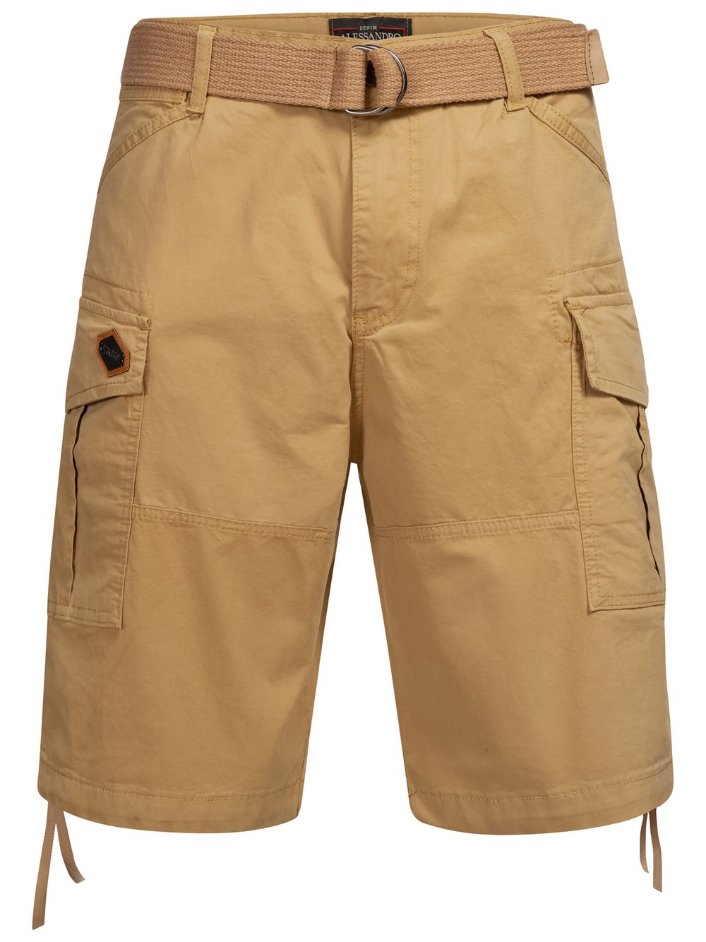 Alessandro Salvarini Cargoshorts  Herren Baumwolle beige, 29