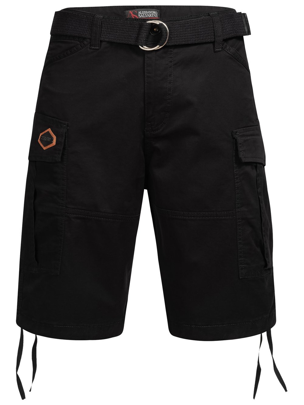 Alessandro Salvarini Cargoshorts  Herren Baumwolle schwarz, 29