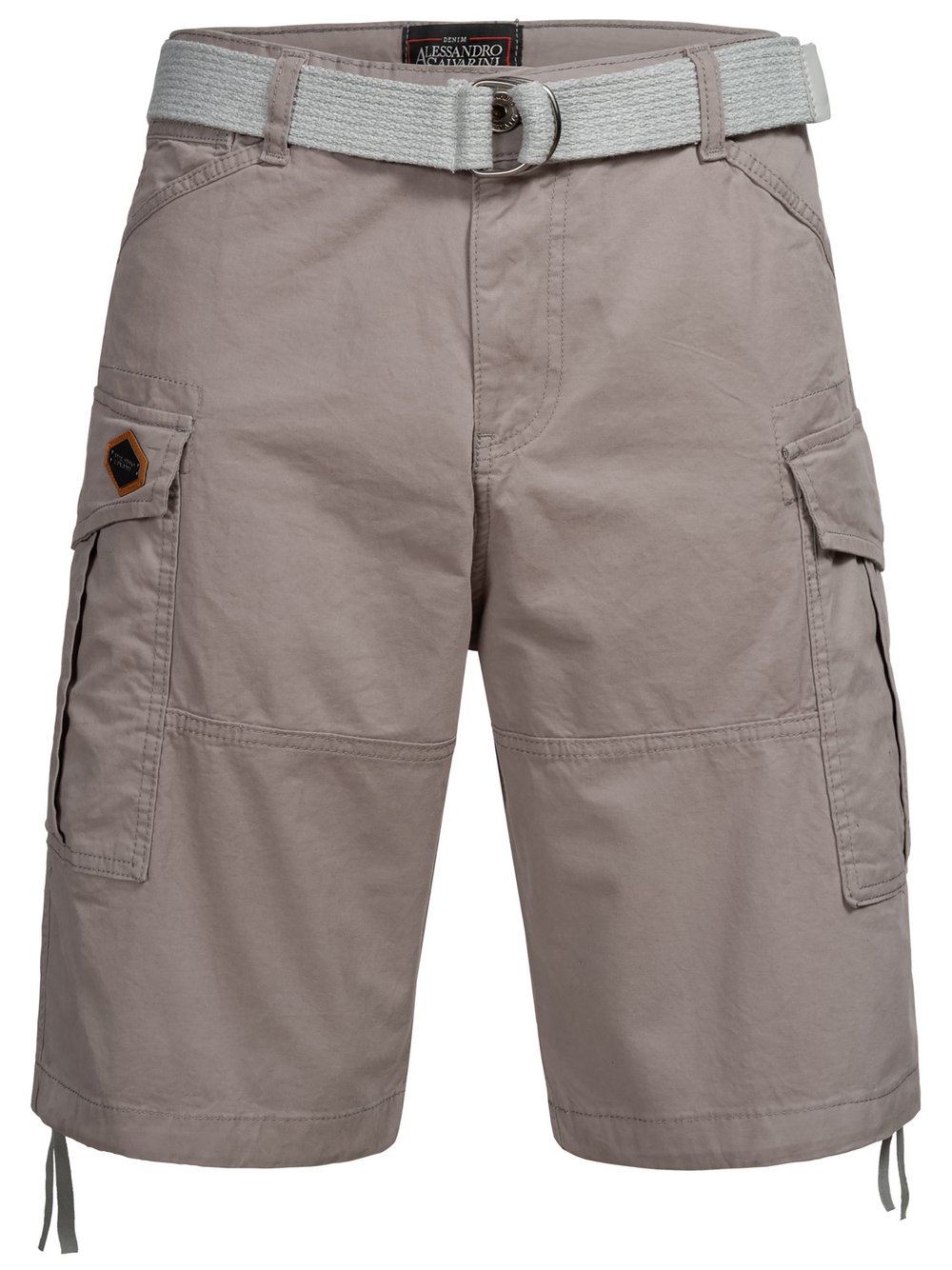 Alessandro Salvarini Cargoshorts  Herren Baumwolle grau, 29