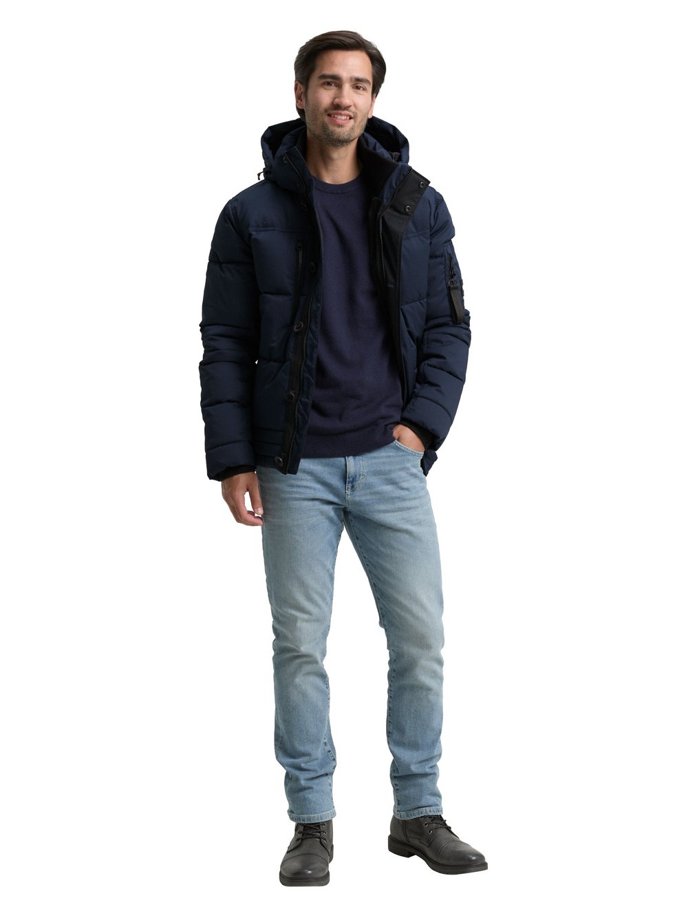 Thumbnail - Tom Tailor Steppjacke Herren blau, M