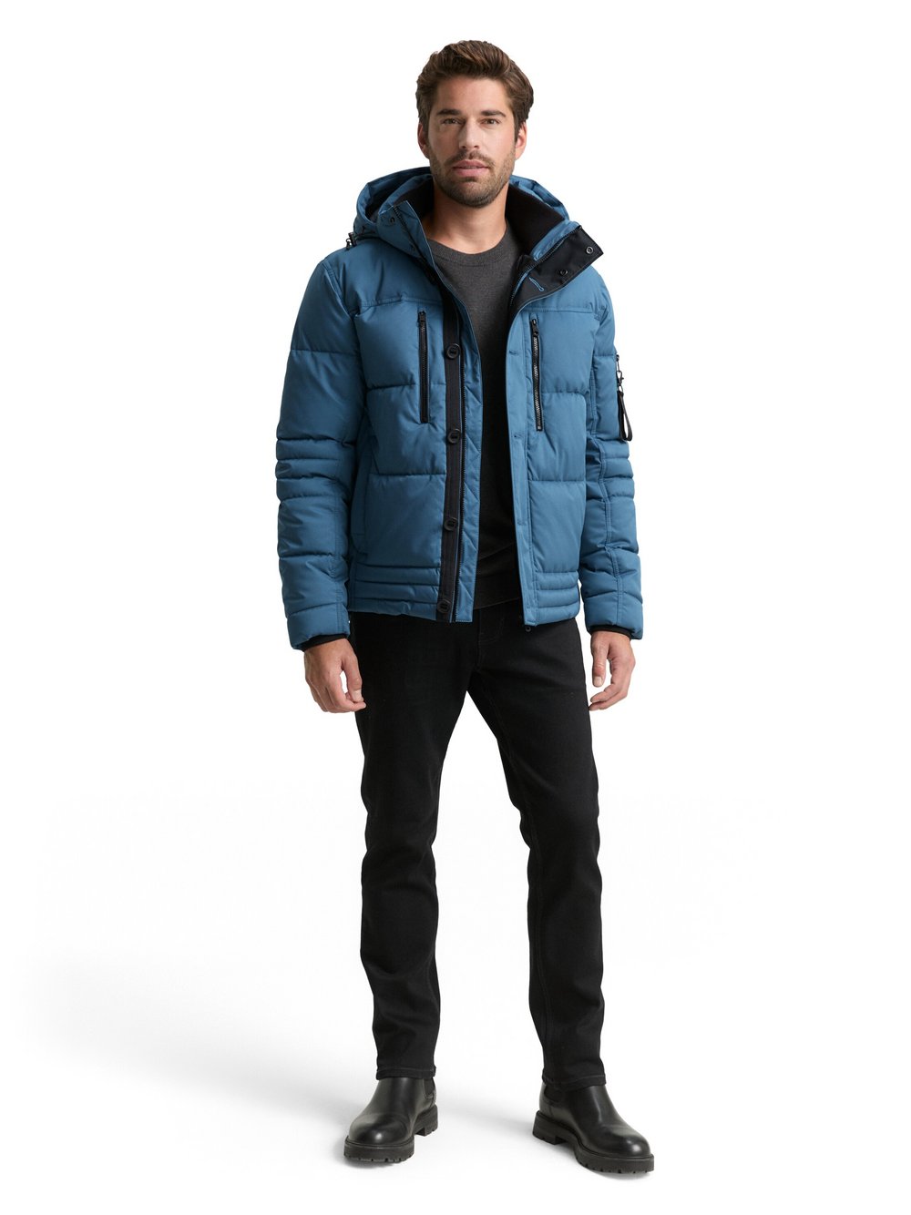 Thumbnail - Tom Tailor Steppjacke Herren blau, L