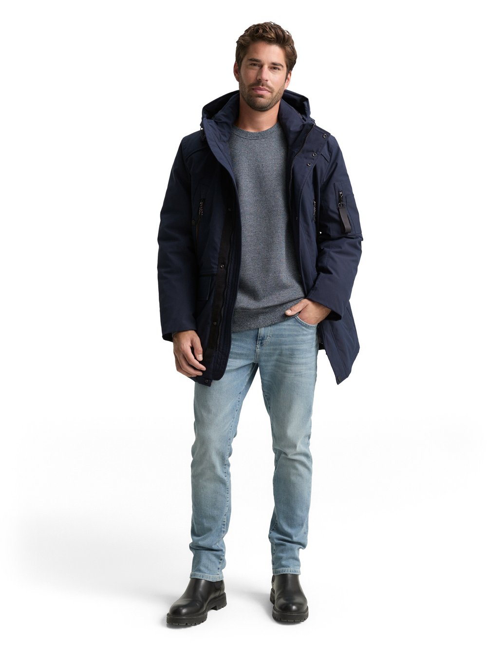 Tom Tailor Funktionsjacke Herren blau, XXXL