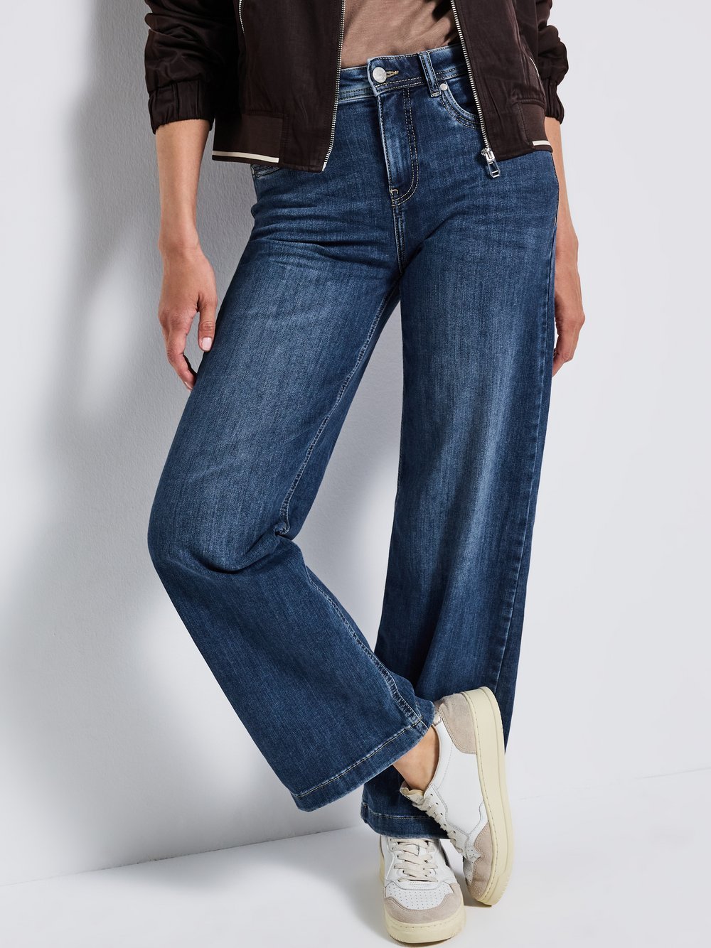 Street One Jeans Damen Baumwolle blau, 32-30