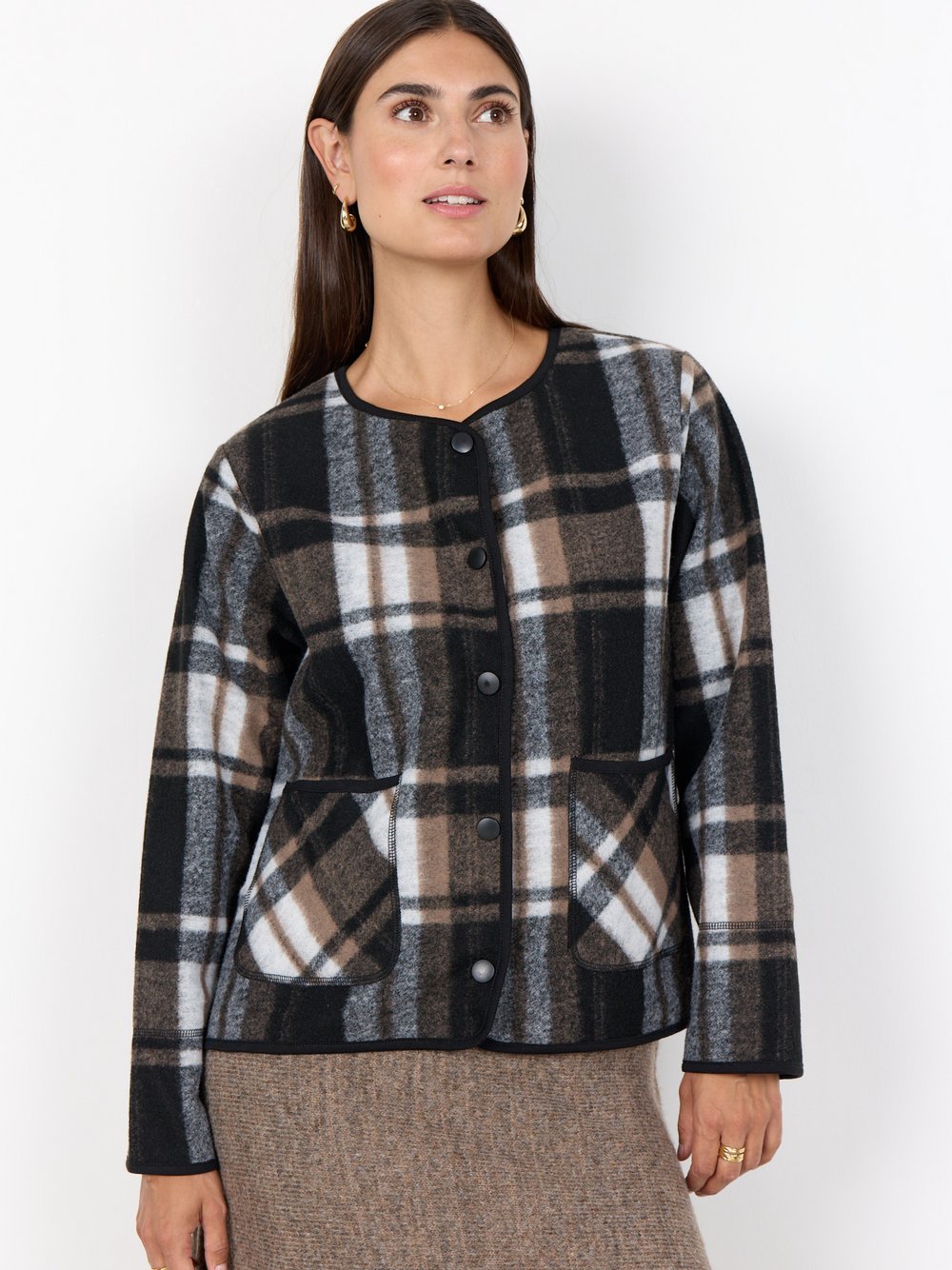 Thumbnail - soyaconcept® Jacke Damen mehrfarbig kariert, M