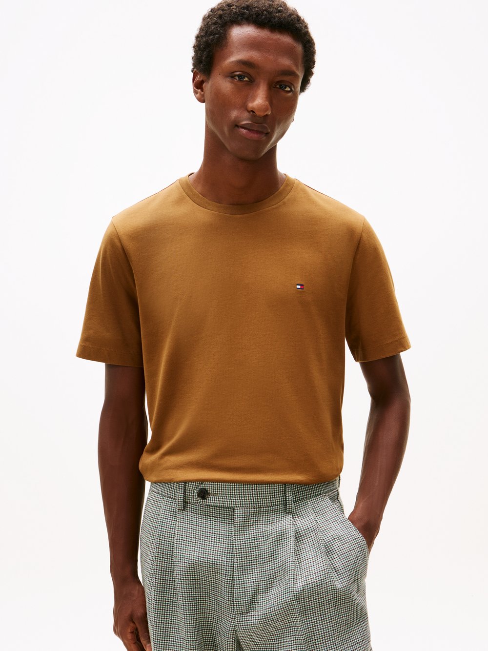 Tommy Hilfiger T-Shirt Herren Baumwolle braun, XXL