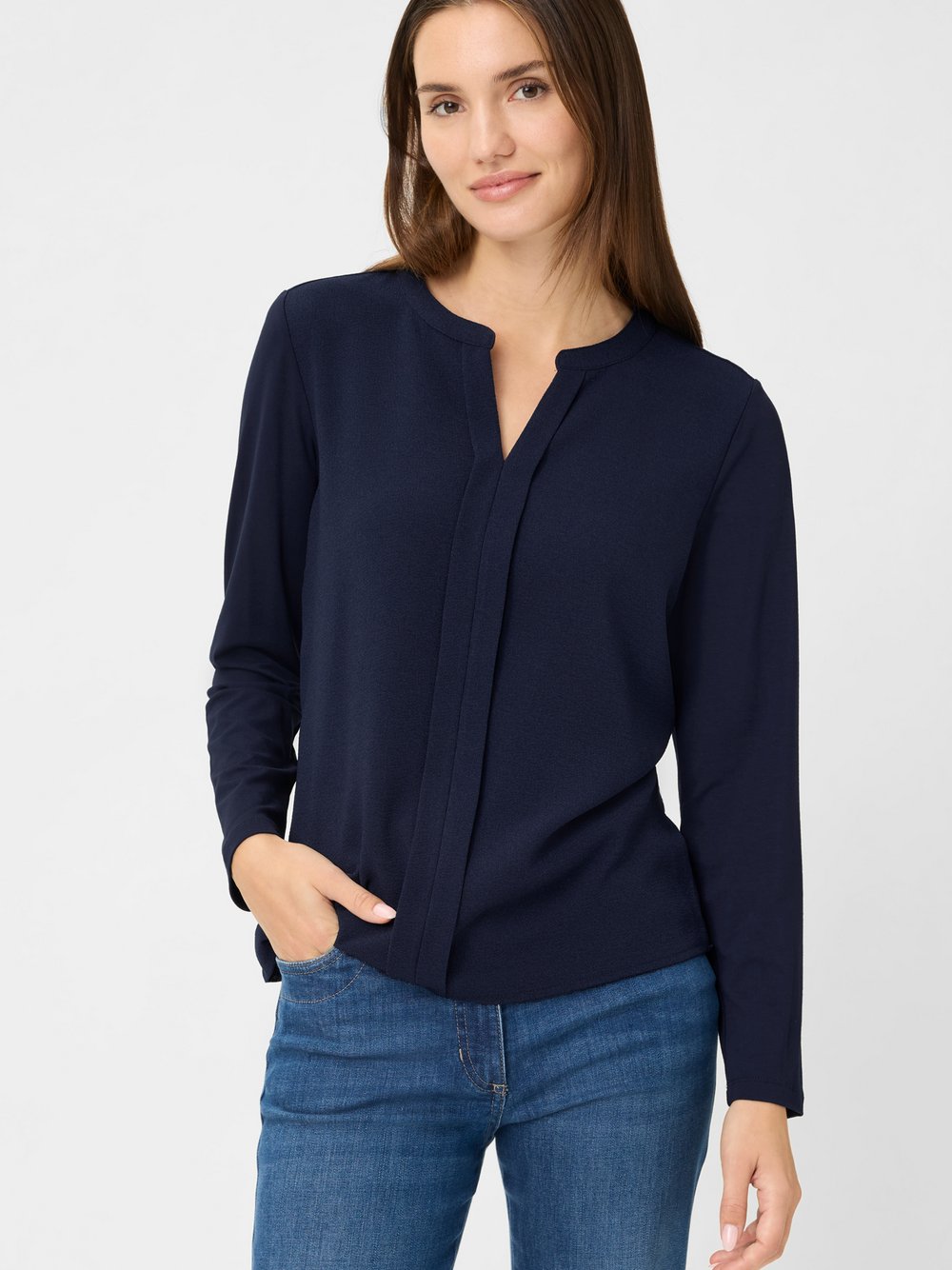 Olsen Blusenshirt Damen blau, 46