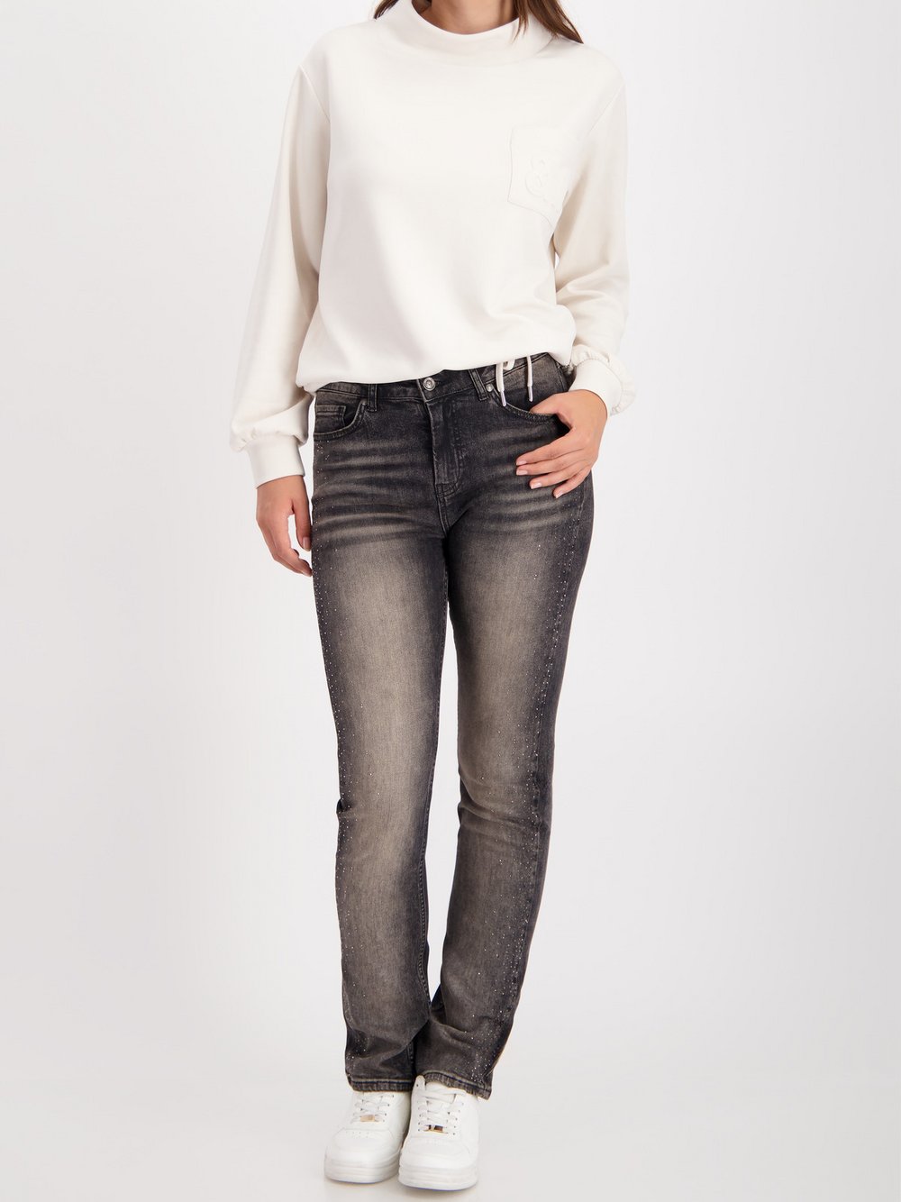 Thumbnail - Monari Sweatshirt Damen beige, 42