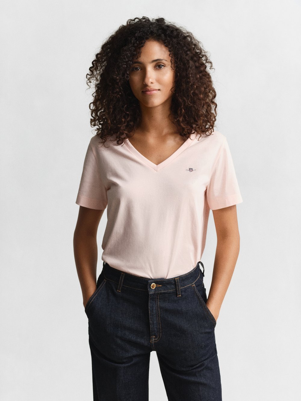 Gant T-Shirt Damen Jersey rosa, XS