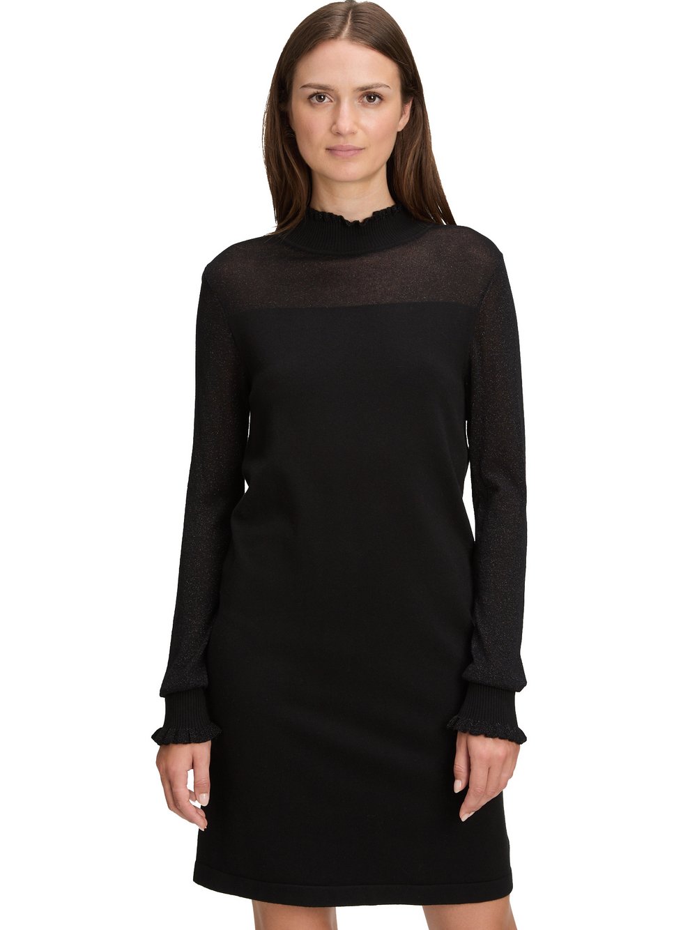 Betty & Co Strickkleid Damen Baumwolle schwarz, 38