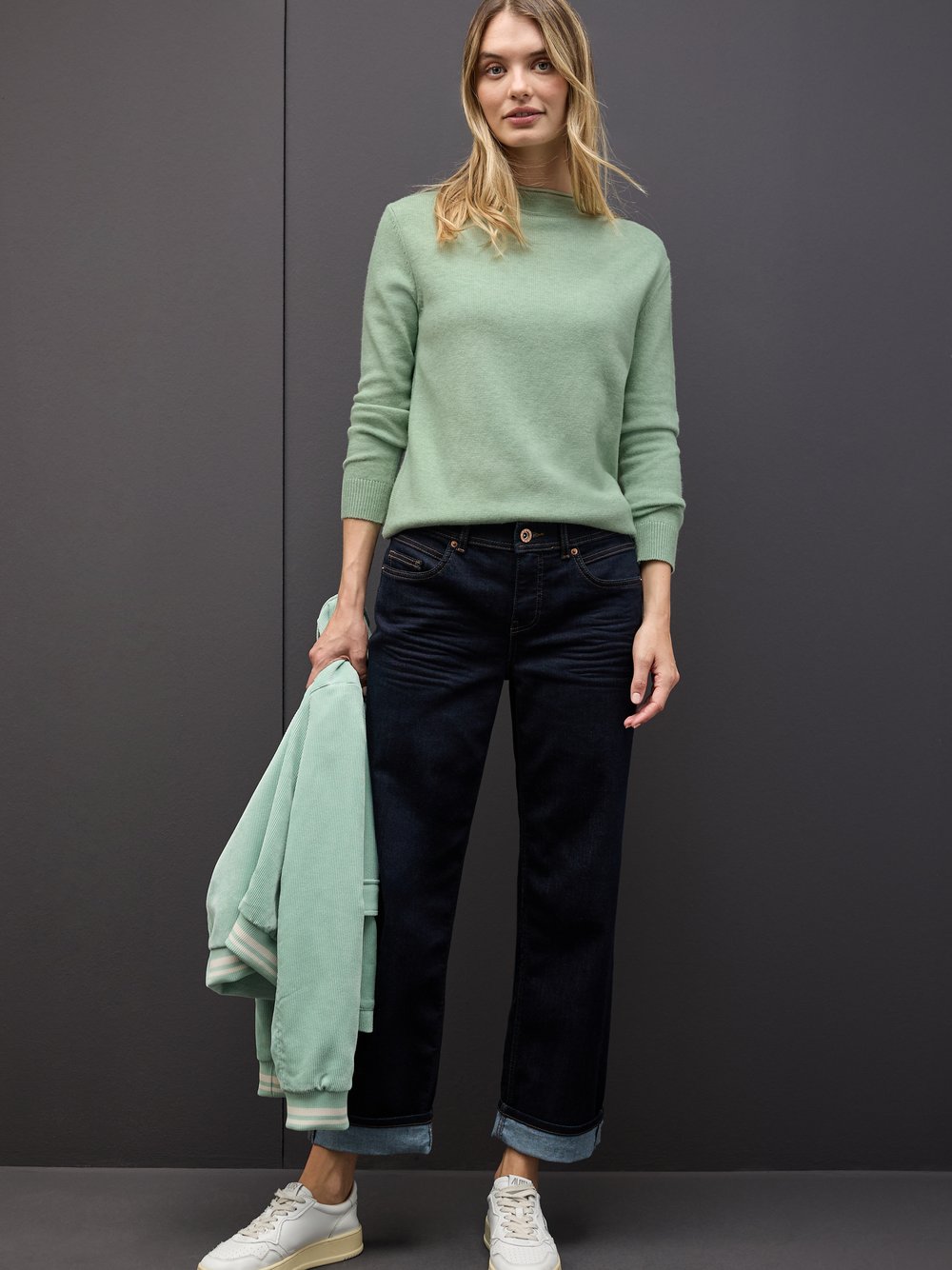 Thumbnail - Street One Strickpullover Damen grün, 40