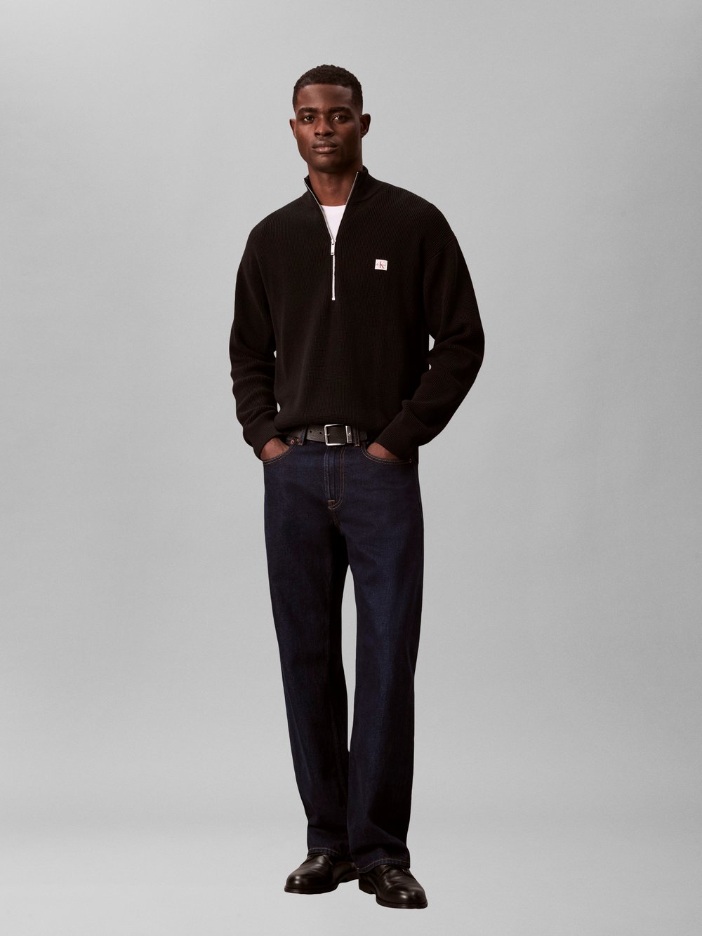 Thumbnail - Calvin Klein Jeans Strickpullover Herren Baumwolle schwarz, L