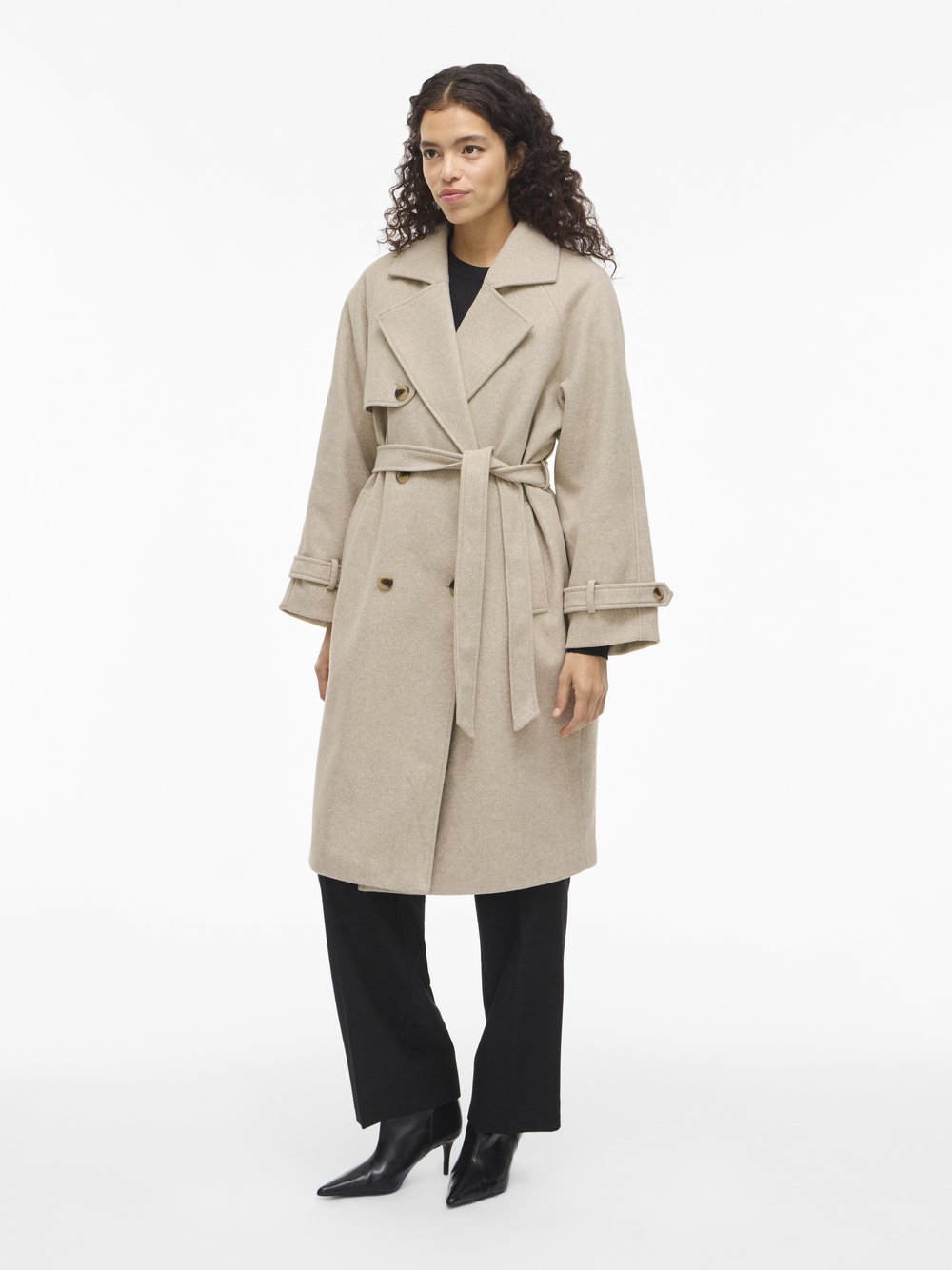 Vila Mantel Damen beige meliert, 36