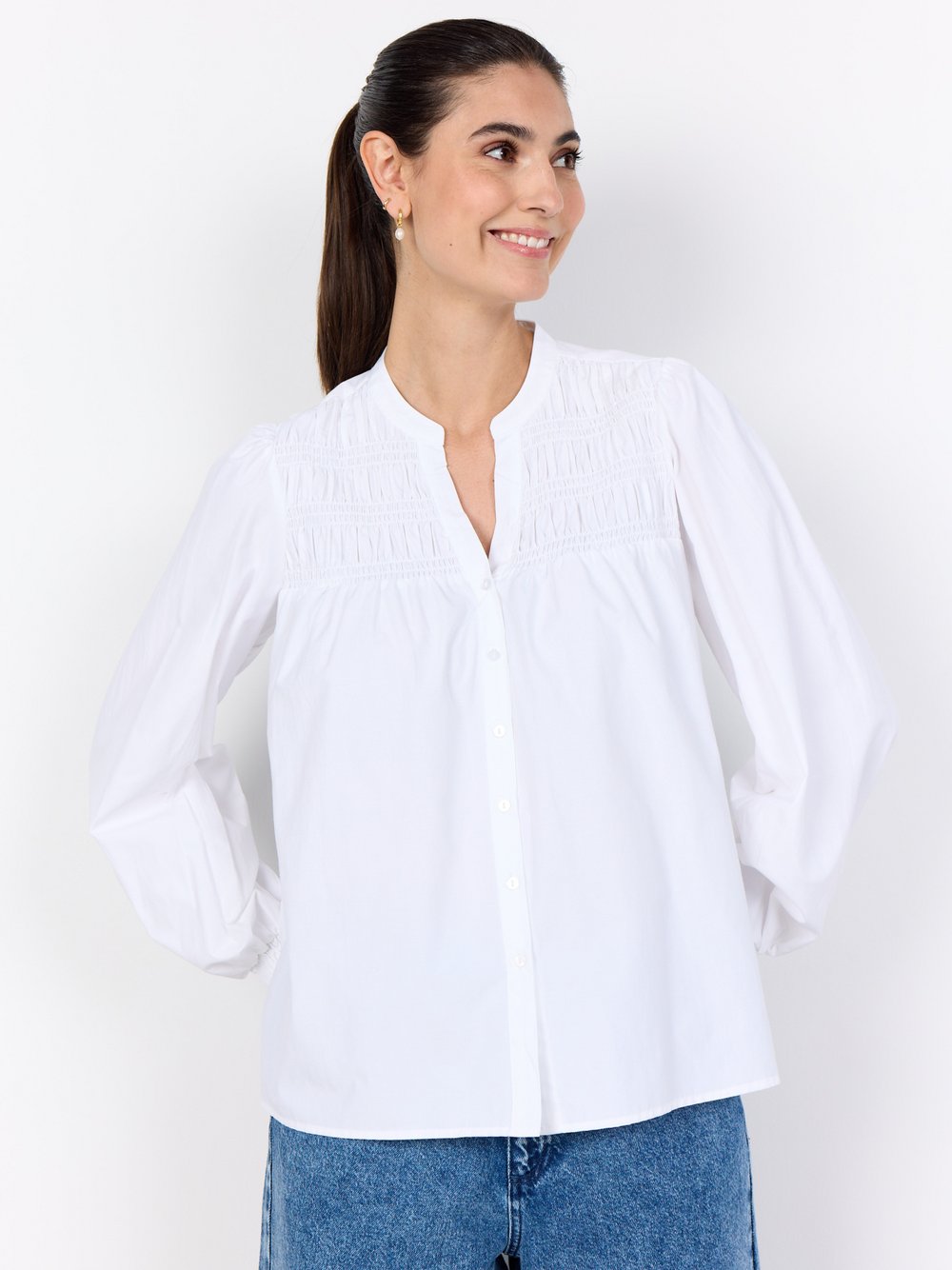 soyaconcept® Bluse Damen weiß, XL