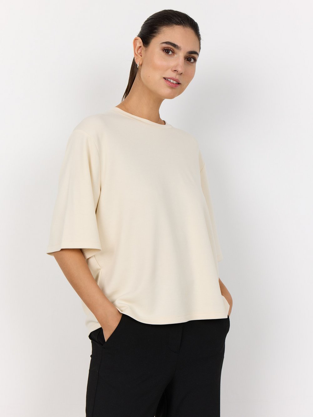 soyaconcept® T-Shirt Damen Modal beige, XXL