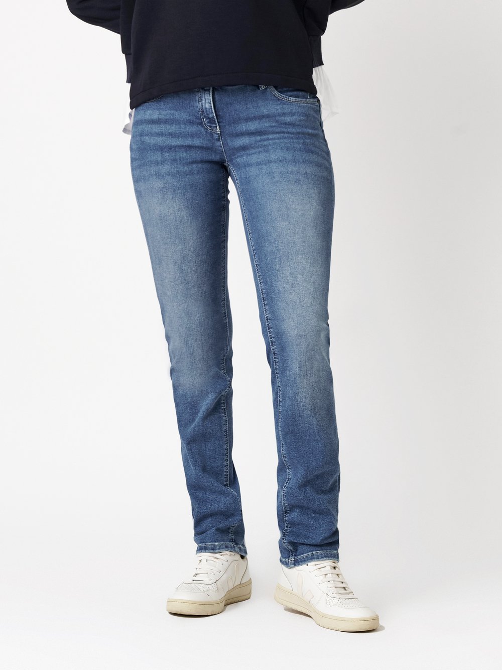 Thumbnail - TONI Jeans Damen Baumwolle blau, 18