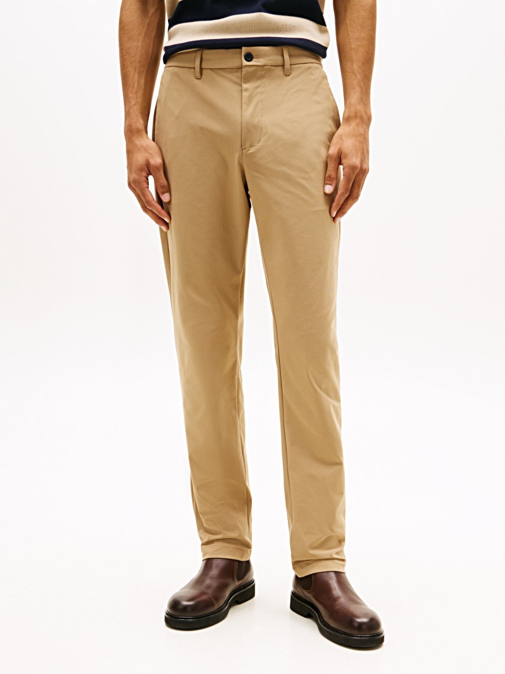 Tommy Hilfiger Hose Herren Stretch beige, 34-32