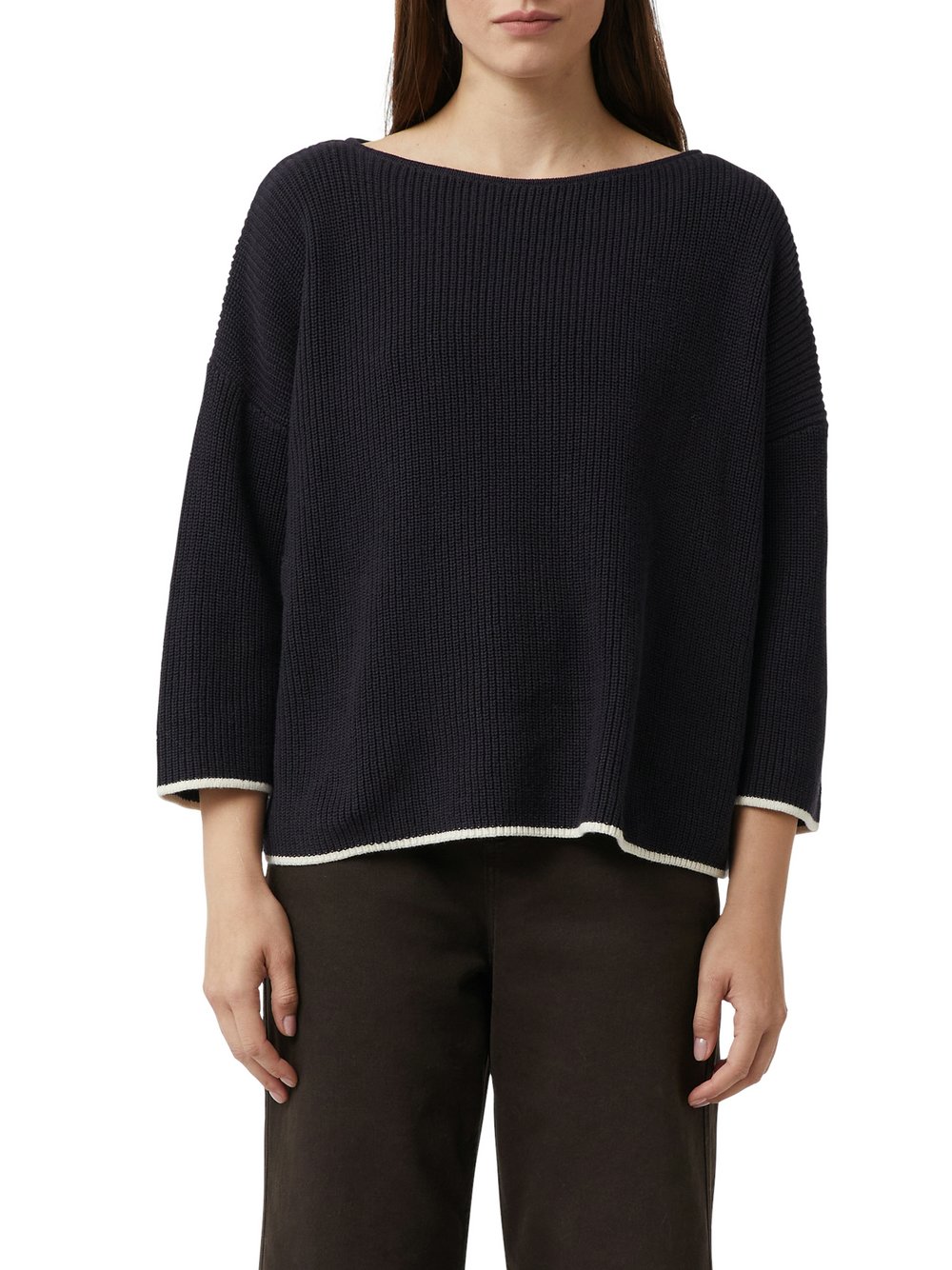 comma Strickpullover Damen Baumwolle (100%) blau, 46