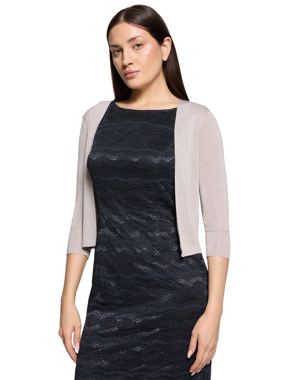 Vera Mont Bolero Damen Viskose silber meliert, S