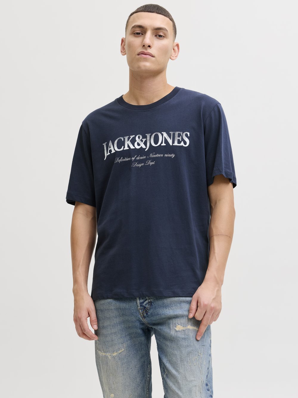 Jack & Jones T-Shirt Herren Baumwolle (100%) blau, M