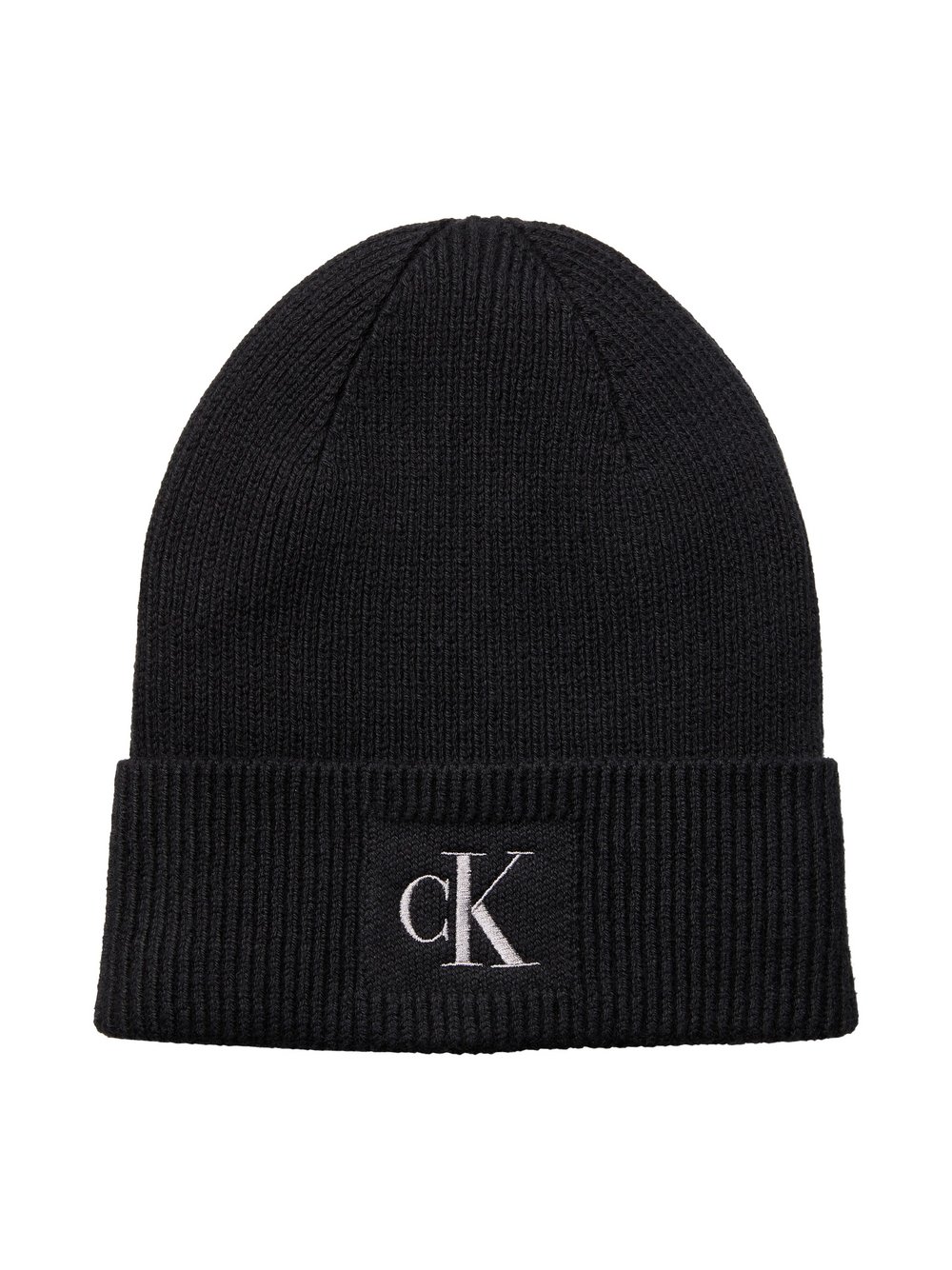 Thumbnail - Calvin Klein Wollmütze mit Cashmere-Anteil Damen Wolle schwarz, ONE SIZE