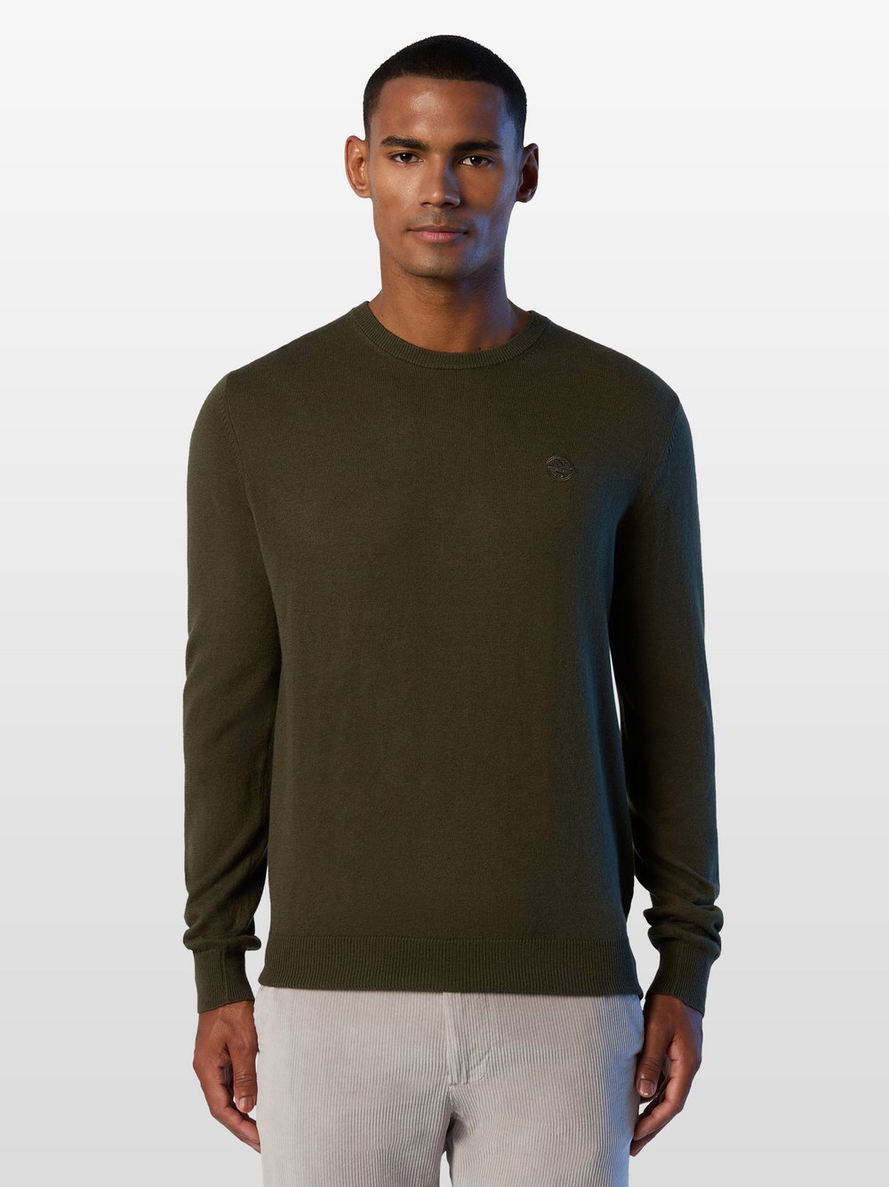 North Sails Strickpullover Herren Baumwolle grün, XXXL