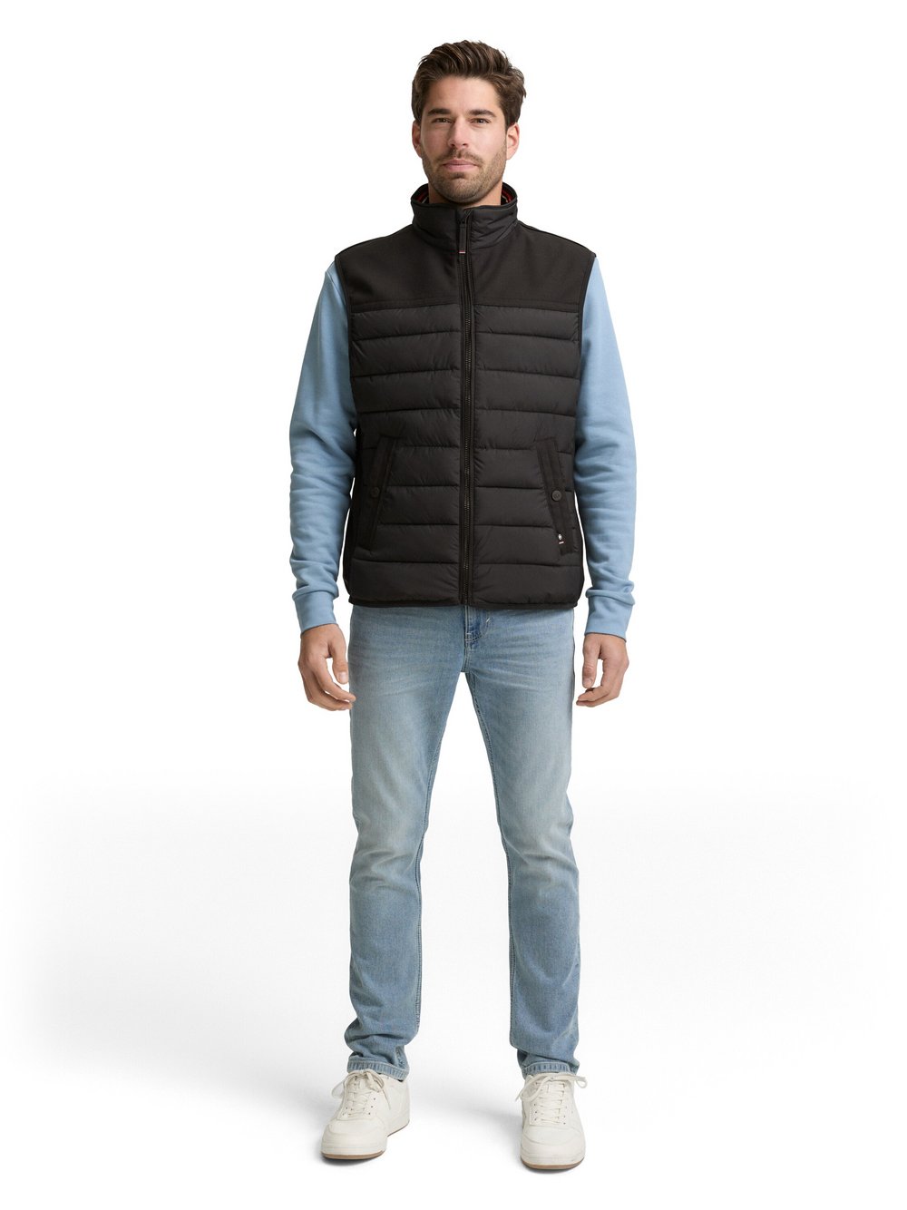 Tom Tailor Daunen-Weste Herren schwarz, L