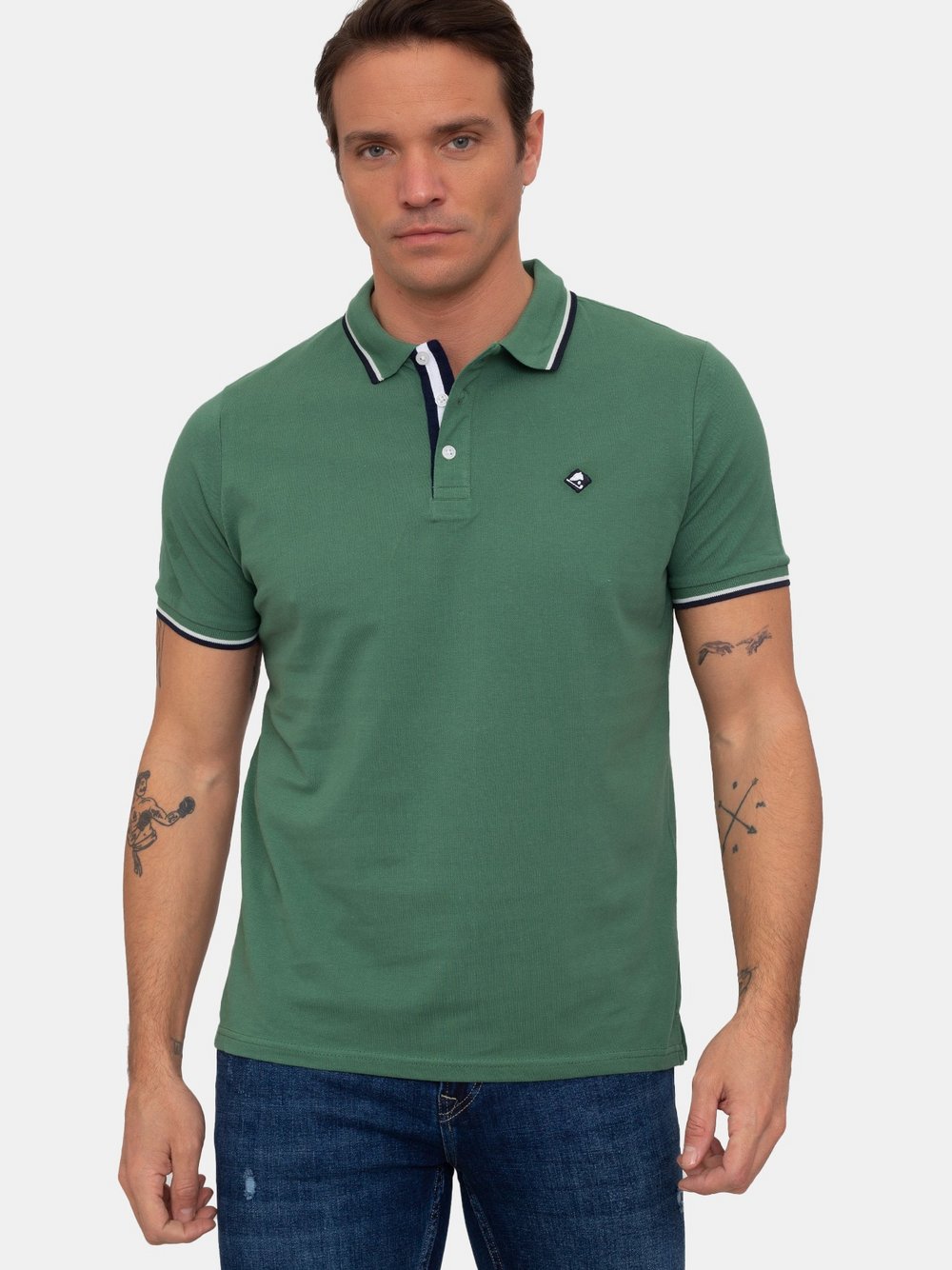 Sir Raymond Tailor Poloshirt Herren Baumwolle grün, XXXL