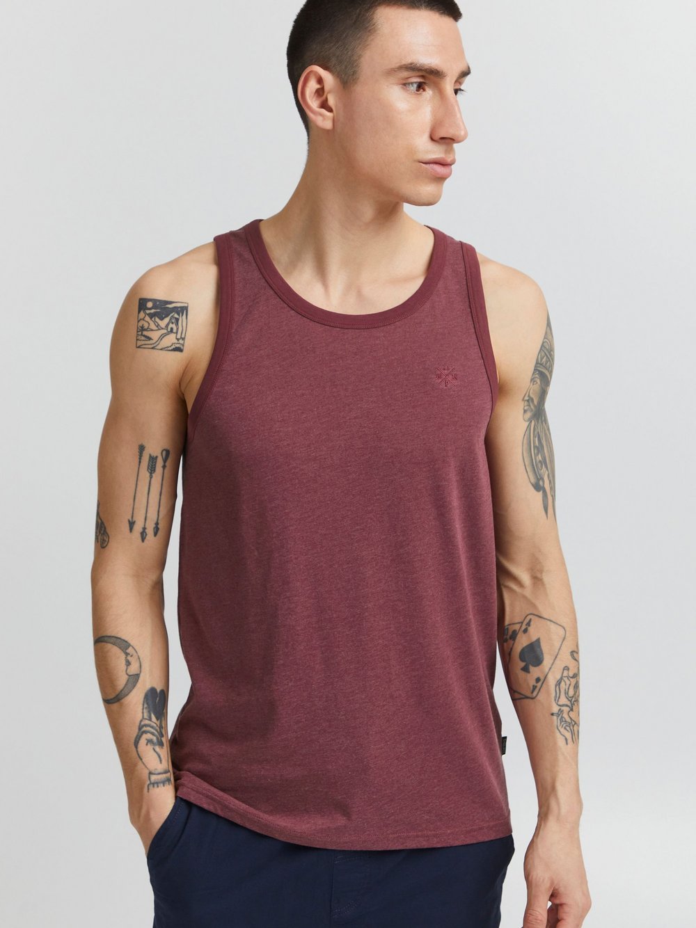 11 Project Tanktop Herren Baumwolle rot, XL