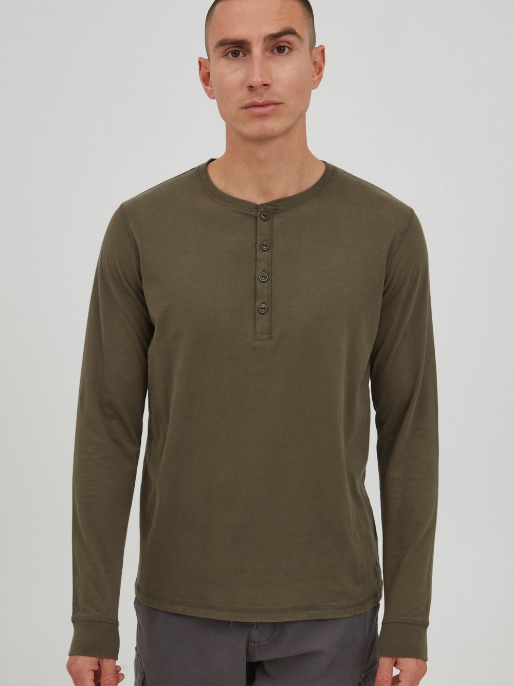 Indicode Longsweatshirt Herren Baumwolle grün, L