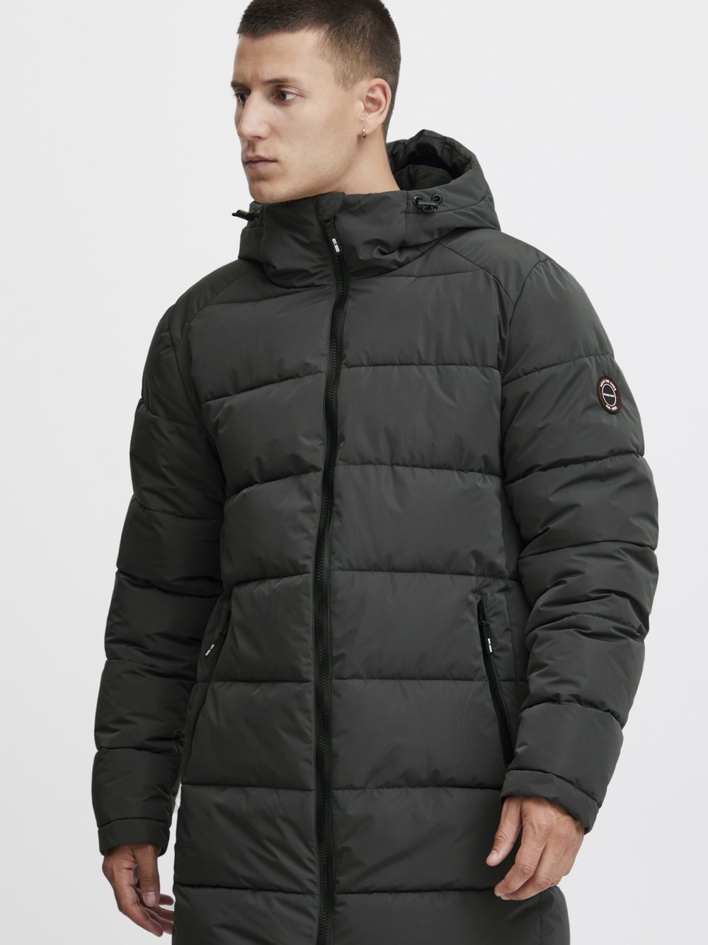 Indicode Parka Herren grau, L