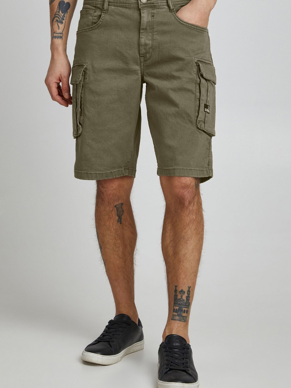 11 Project Cargoshorts Herren Baumwolle grün, L