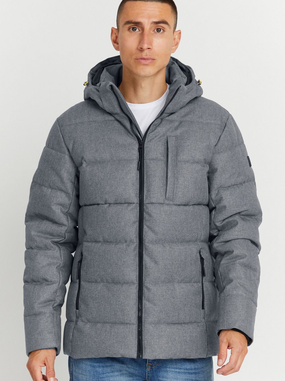 Indicode Steppjacke Herren grau, M