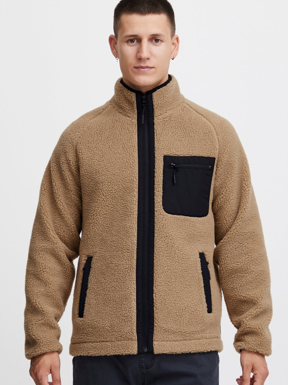 Indicode Kapuzensweatjacke Herren beige, XXL