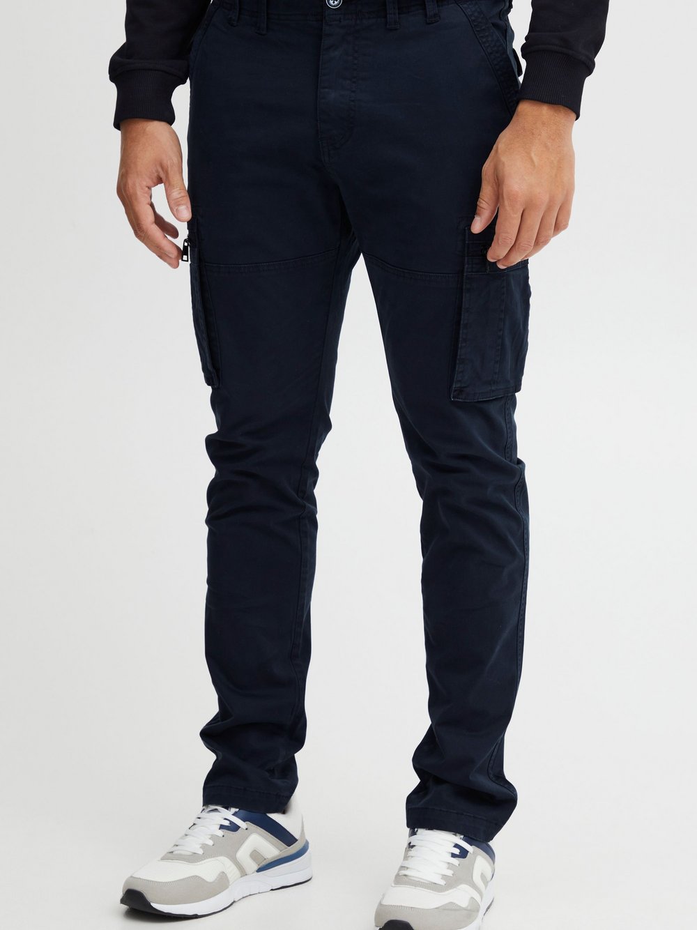 Indicode Cargohose Herren Baumwolle blau gemustert, 33-32