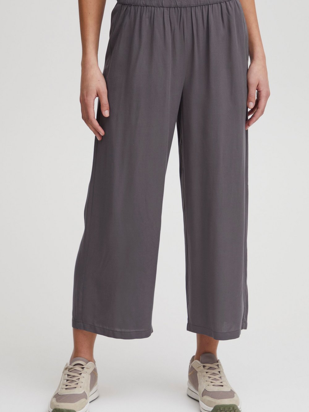 OXMO Stoffhose Damen Viskose grau, 42