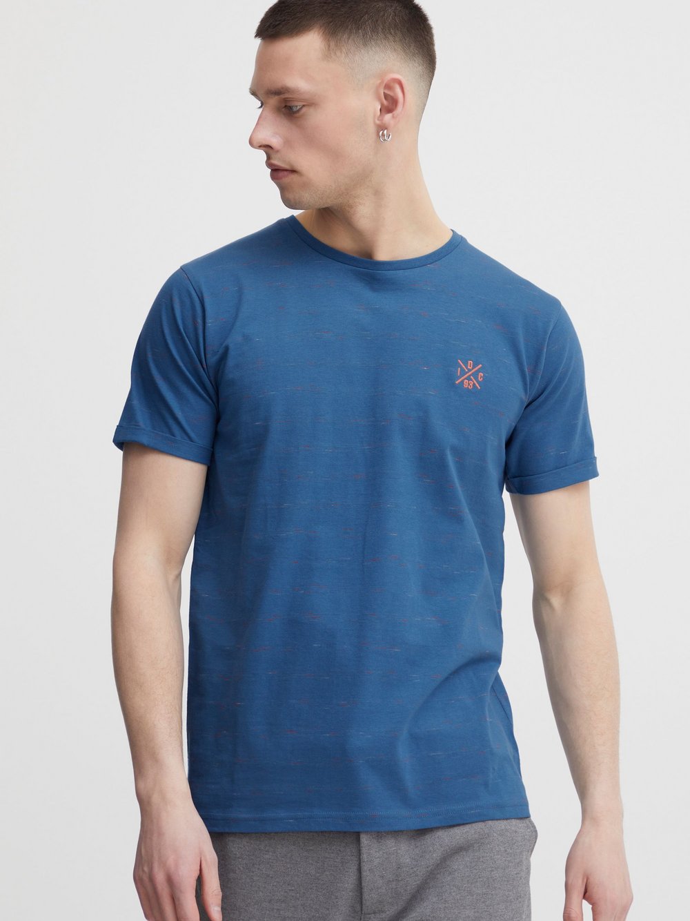 Indicode T-Shirt Herren Baumwolle blau, XXXL