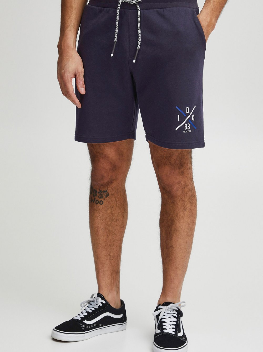 Indicode Sweatshorts Herren Baumwolle blau, XXL