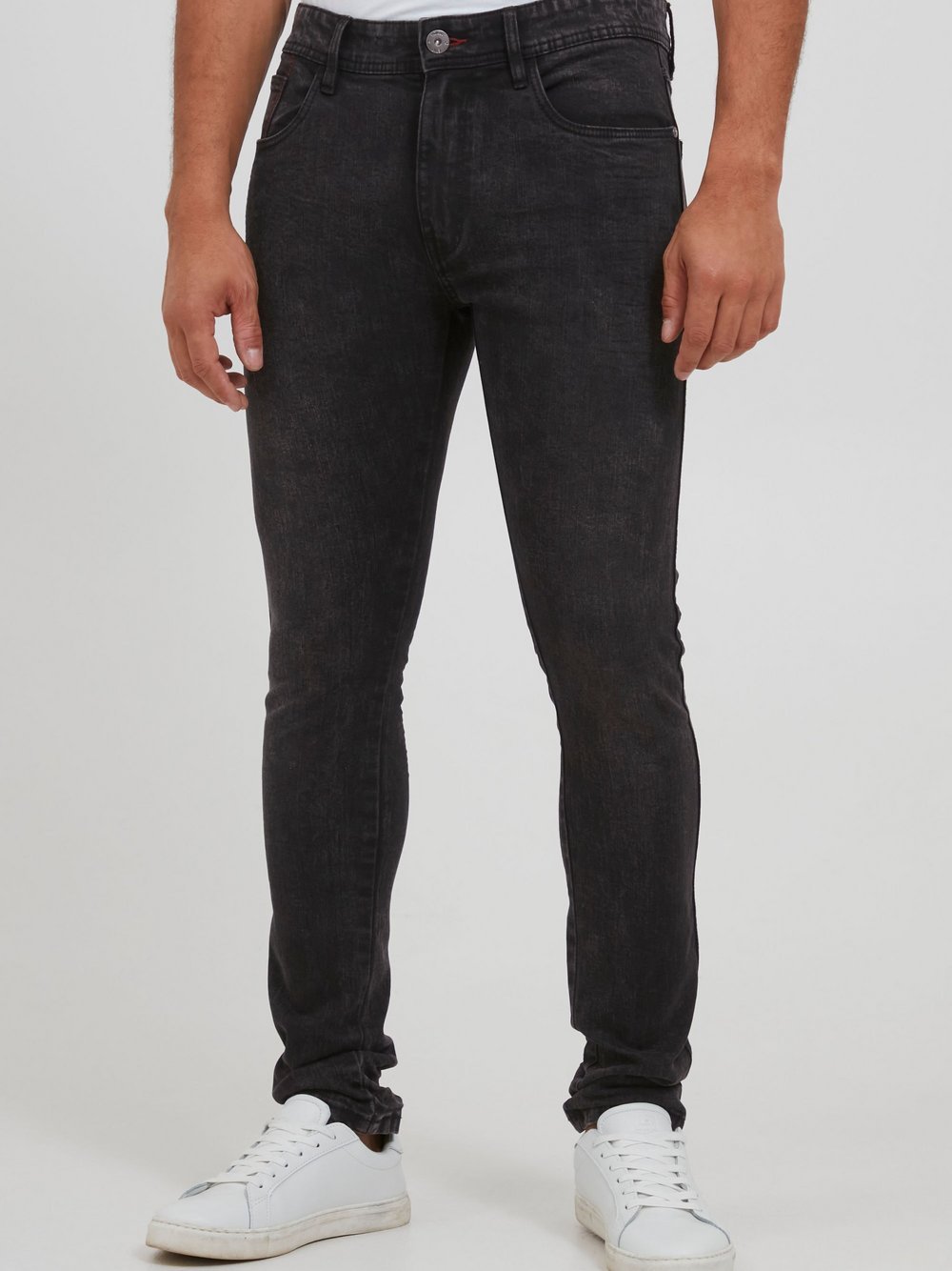 Indicode 5-Pocket-Jeans Herren Baumwolle schwarz, 36-32