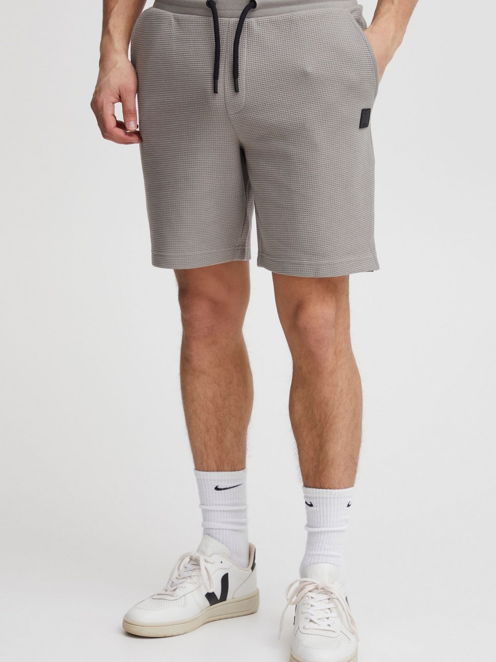 Indicode Sweatshorts Herren Baumwolle grau, M