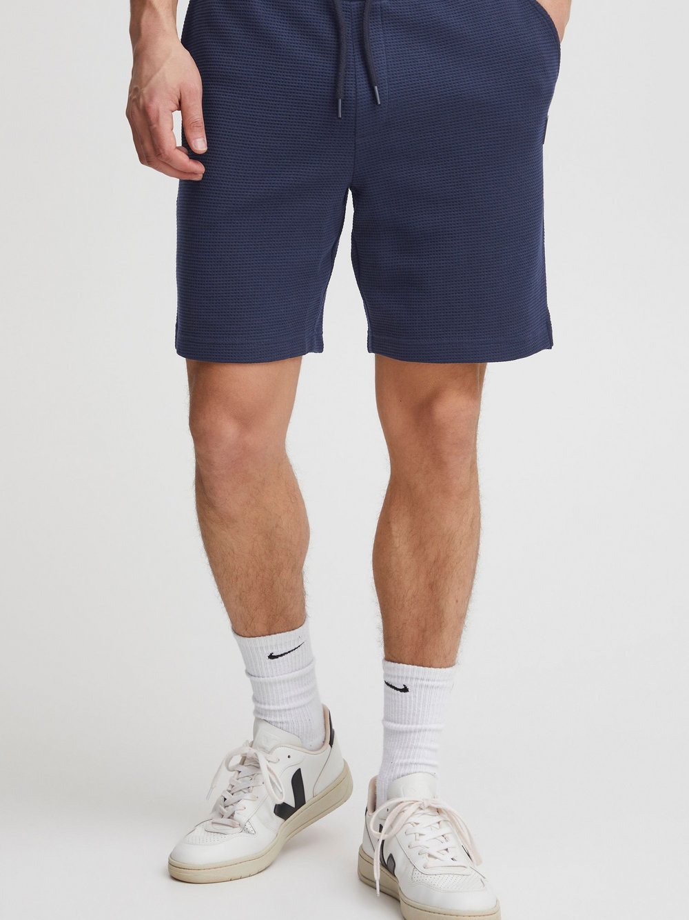 Indicode Sweatshorts Herren Baumwolle blau, L