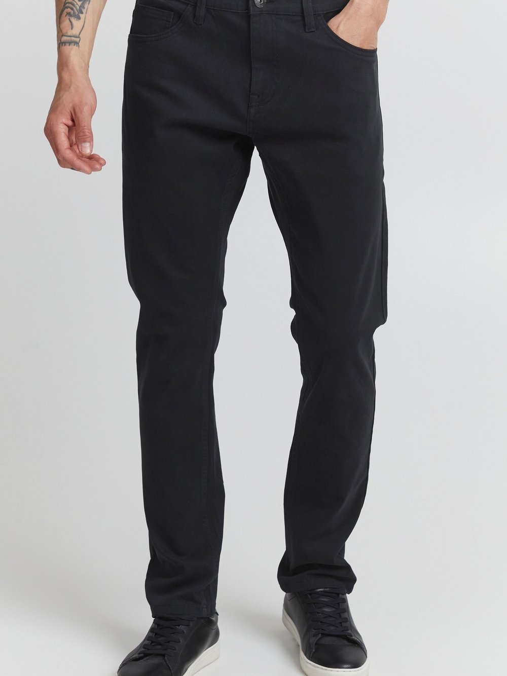 Indicode 5-Pocket-Jeans Herren Baumwolle schwarz, 36-34