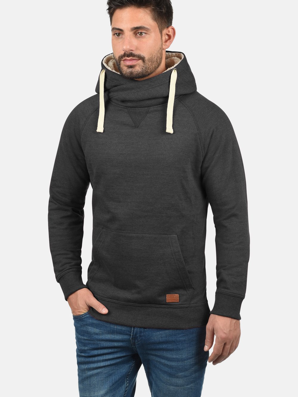 BLEND Hoodie Herren Baumwolle grau, XXL