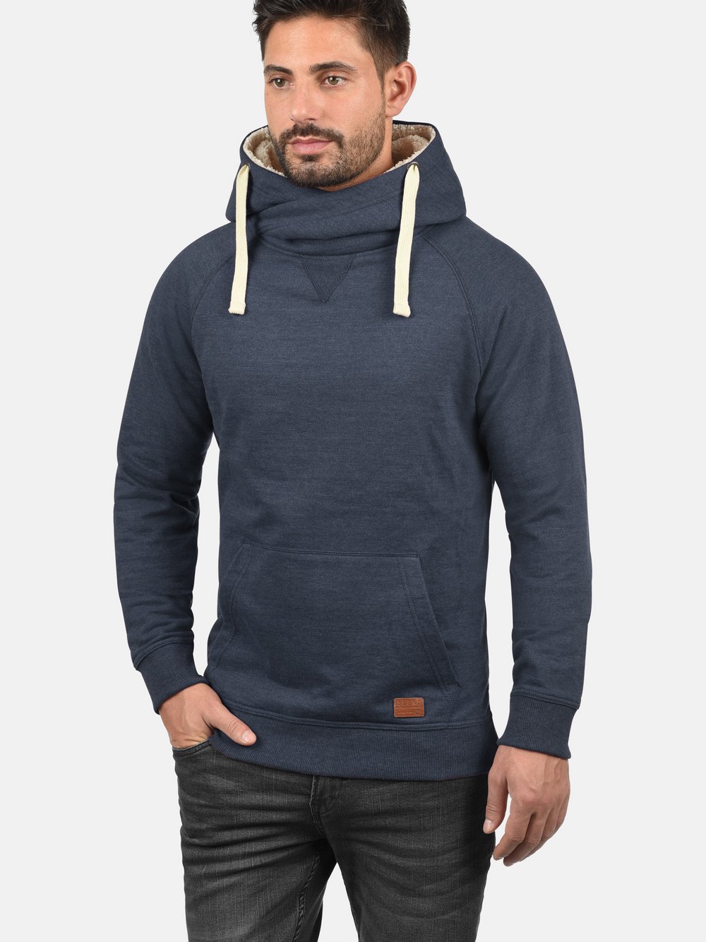 BLEND Hoodie Herren Baumwolle blau, XXL