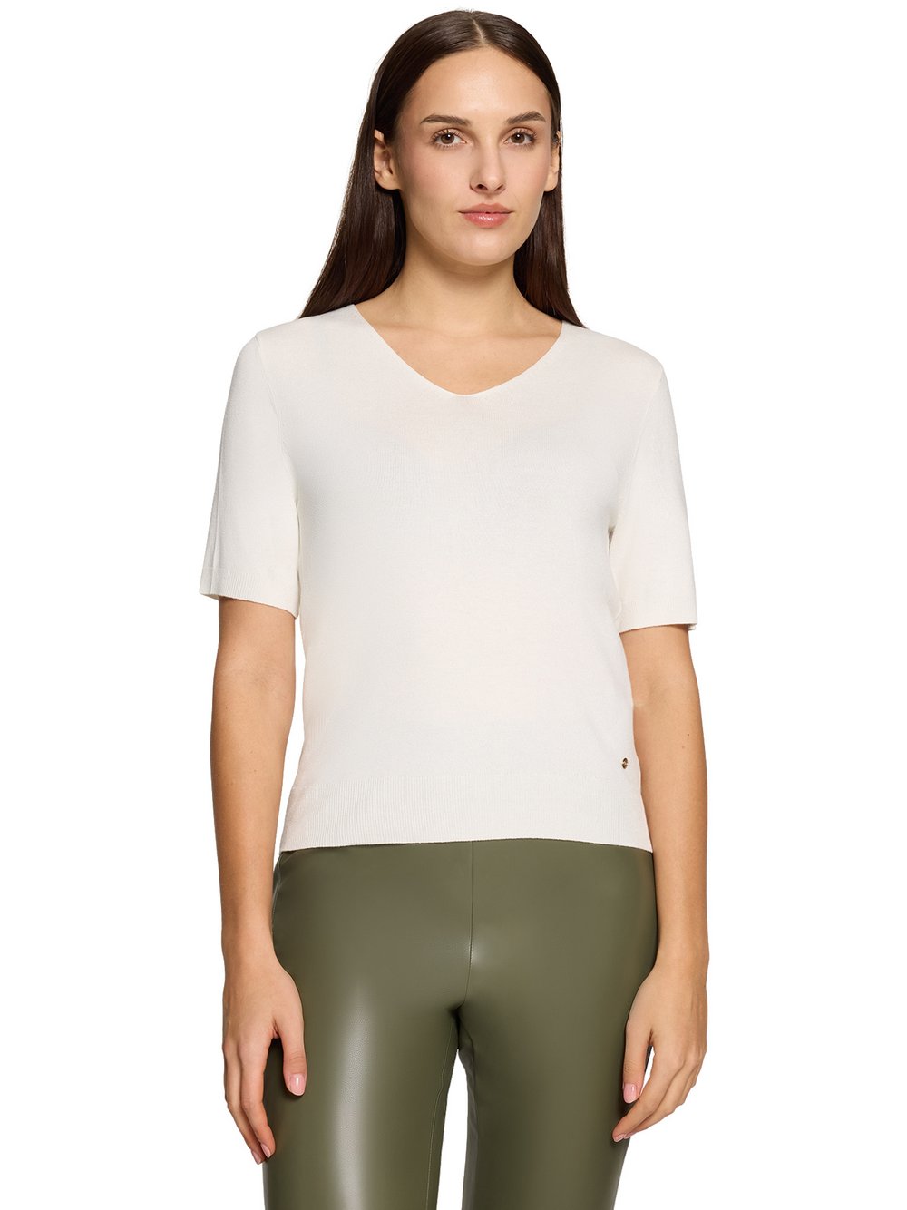 Betty & Co Strickshirt Damen Feinstrick weiß, 42