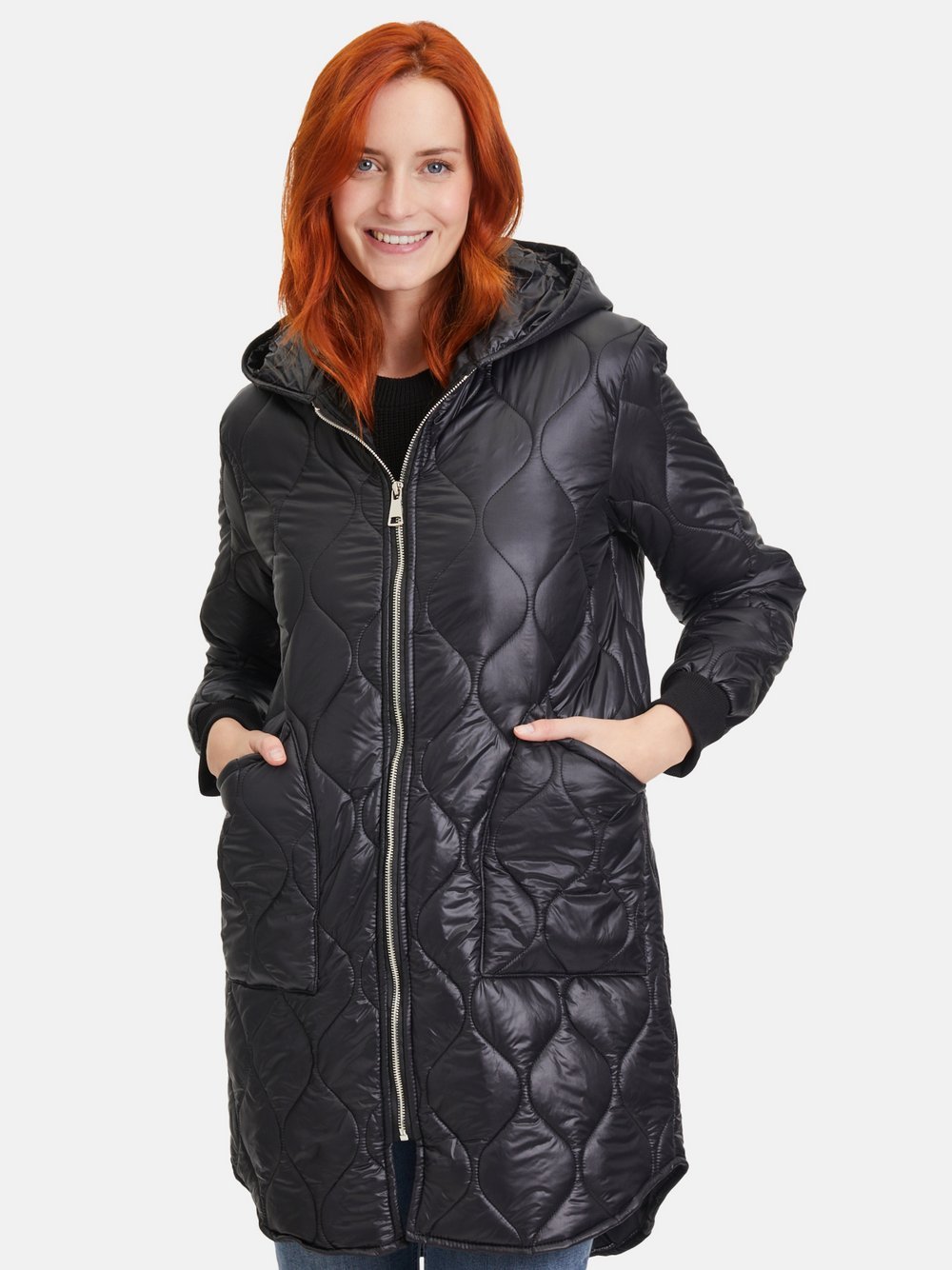 Amber & June Steppjacke Damen schwarz, 34