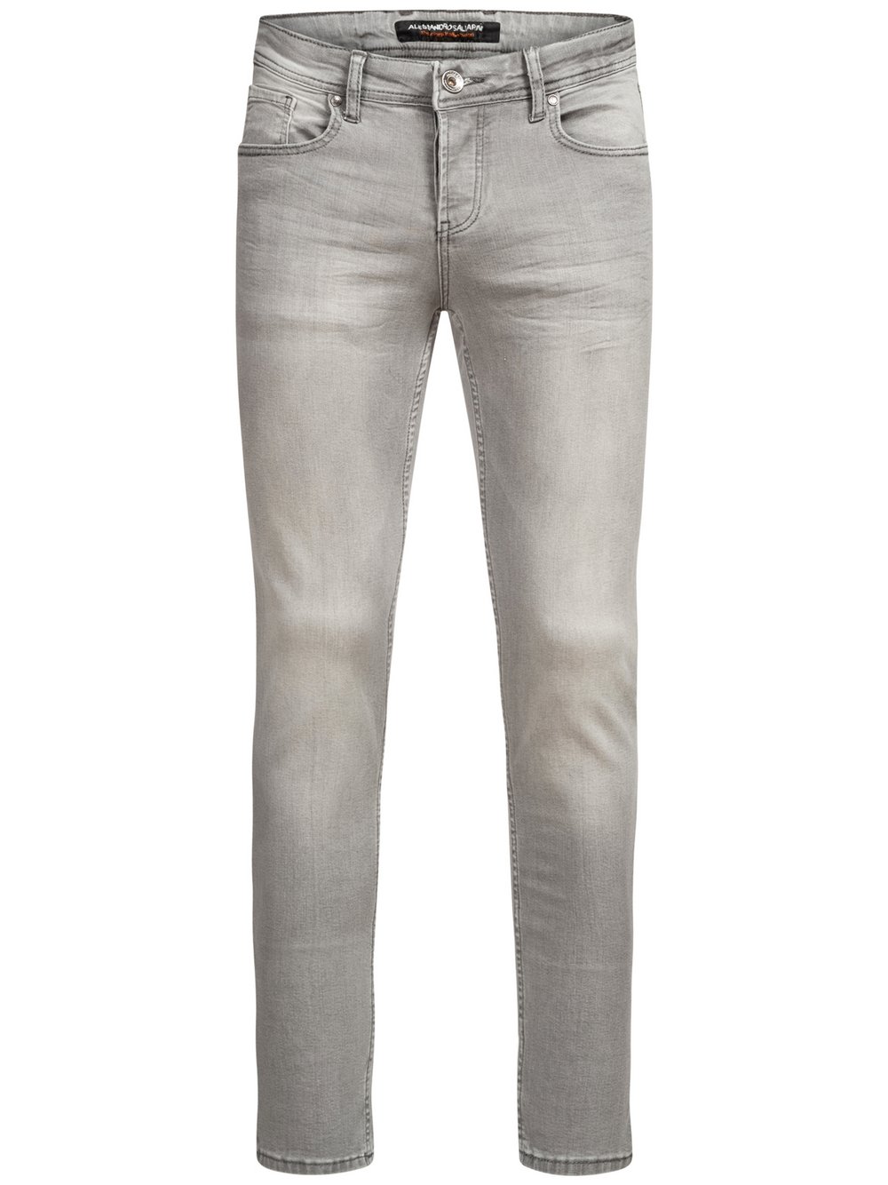 Alessandro Salvarini Jeans  Herren Baumwolle grau, 38-34