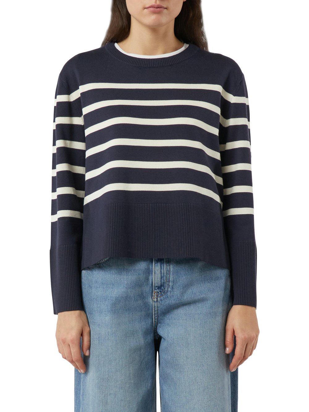 comma Strickpullover Damen mehrfarbig gestreift, 36