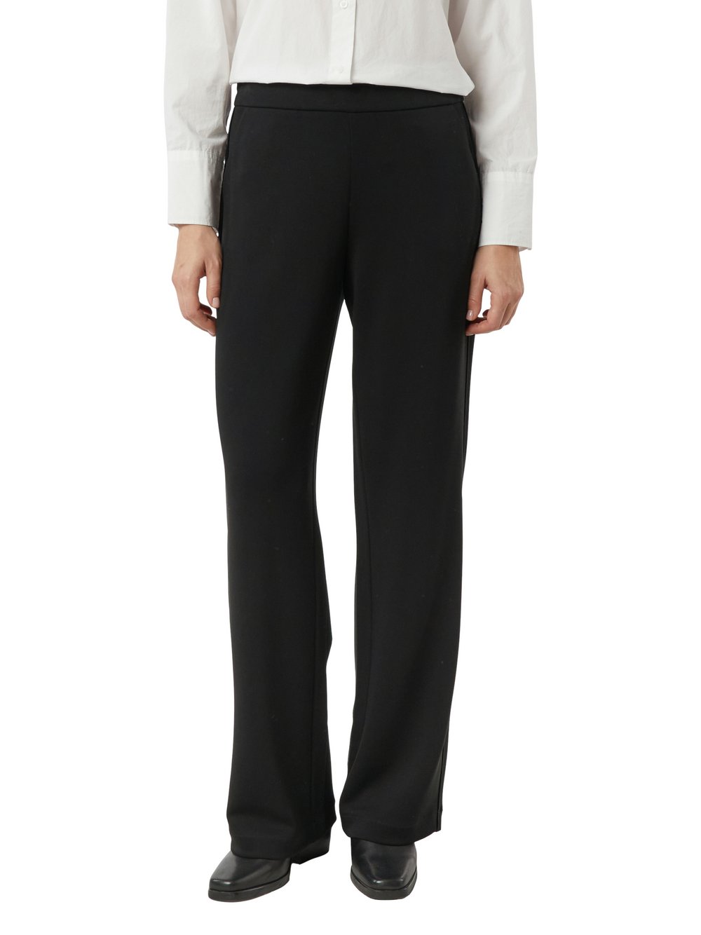 comma Stoffhose Damen Jersey schwarz, 38