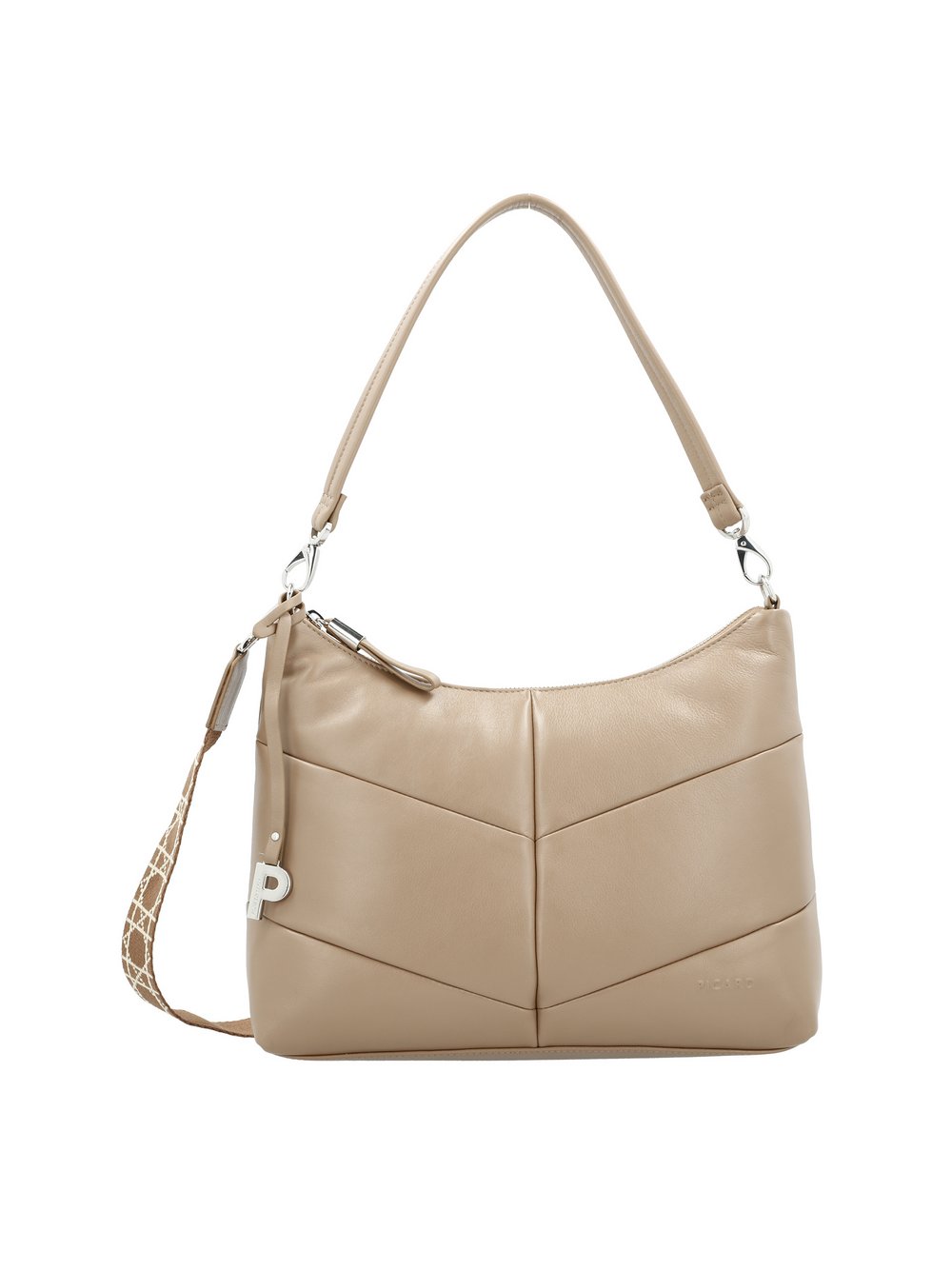 PICARD Schultertasche Damen Leder beige, ONE SIZE